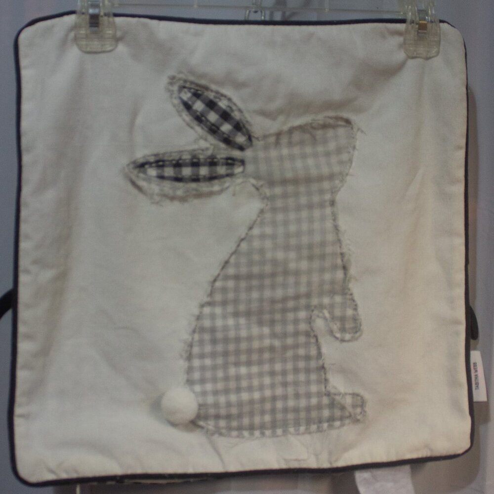 Tabitha Webb Square Bunny Throw Pillow Cover (No Pillow)